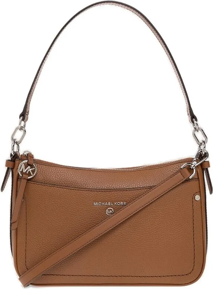 Michael Michael Kors Logo-Plaque Zipped Shoulder Bag