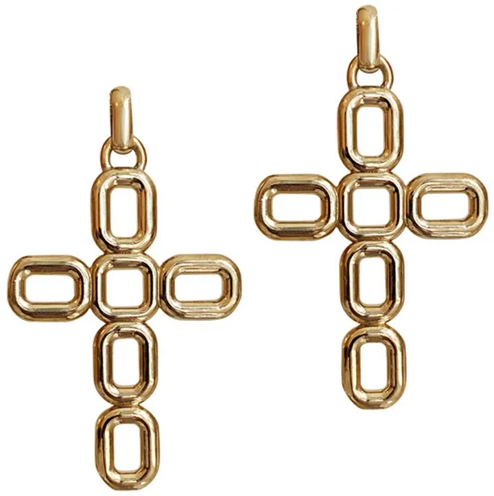 Luciana Cross Drop Earrings