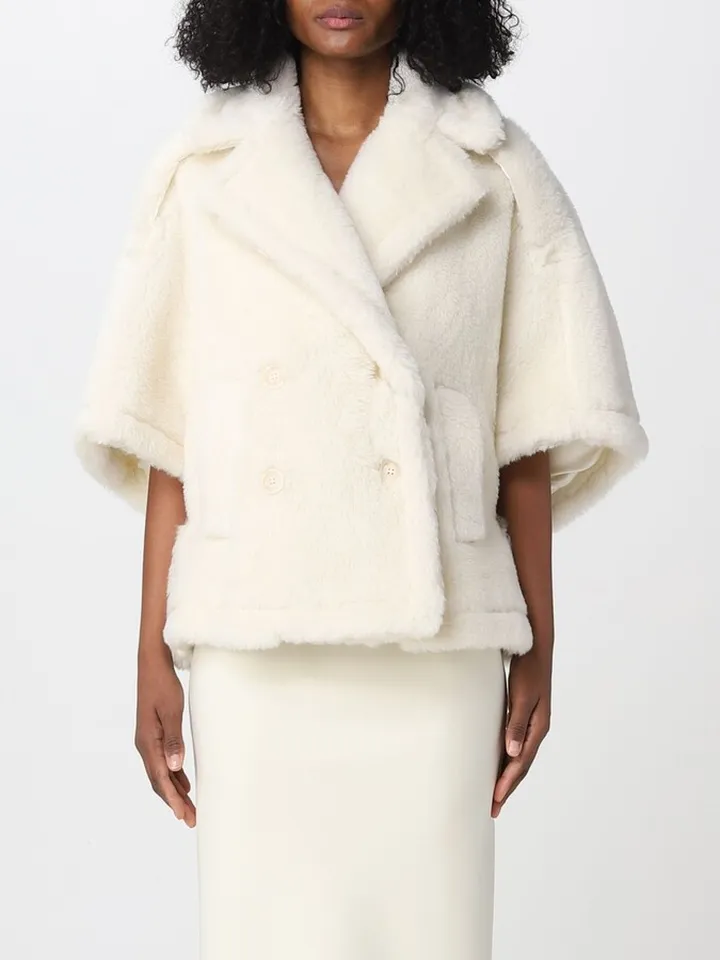 Max Mara wool and silk blend cape