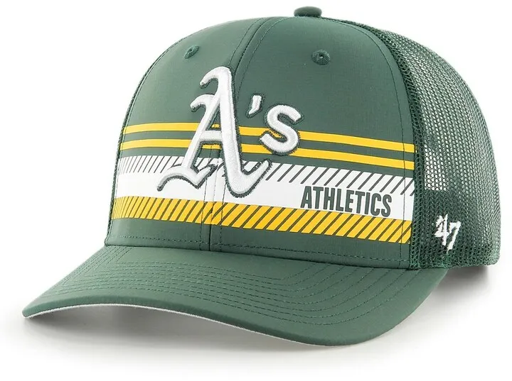 Men's '47 Green Oakland Athletics Cumberland Trucker Snapback Hat