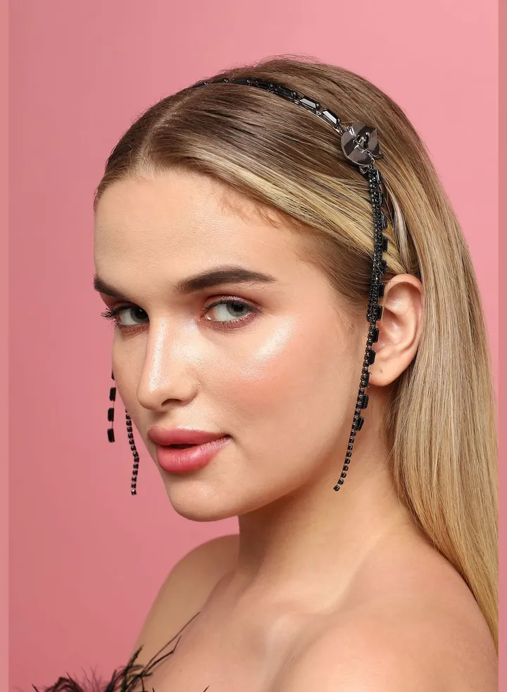 Trendy Designer Stone Western Wear Hair Band For Women