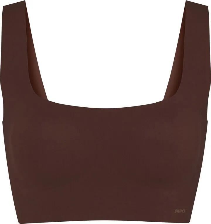 Naked Scoop Longline Bra | Cocoa