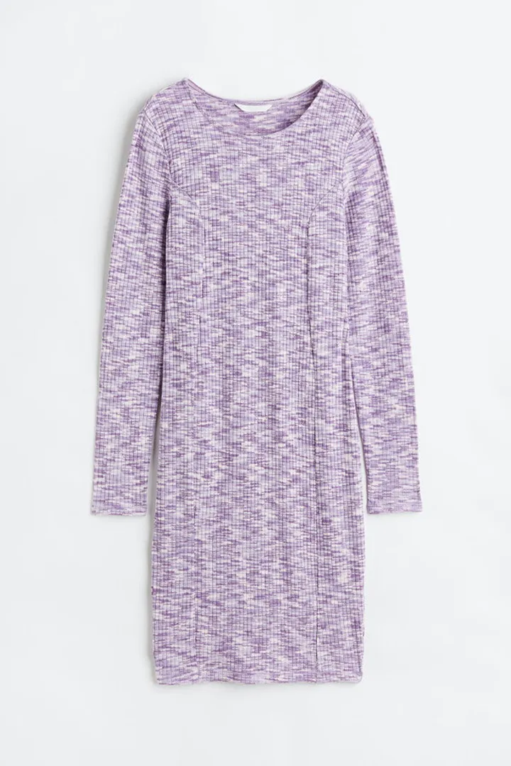 MAMA Ribbed Jersey Dress