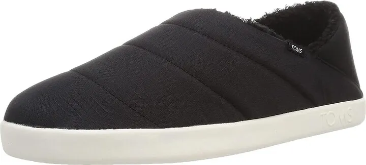 TOMS Ezra (Black Matte Ripstop) Men's Slippers