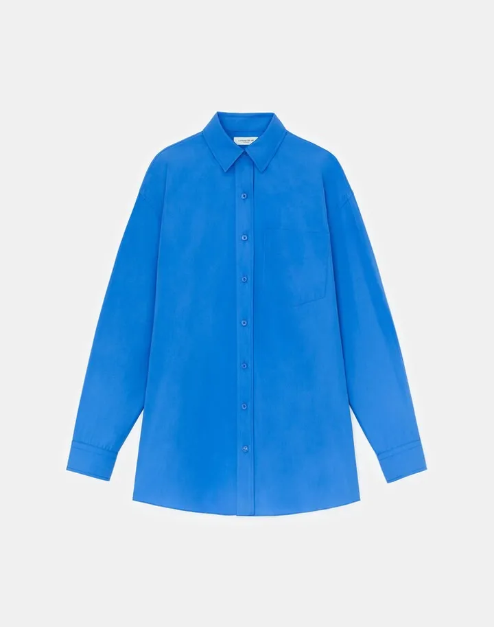 Organic Cotton Poplin Oversized Shirt 2