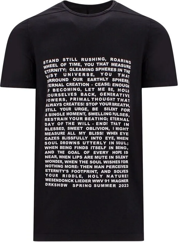 Rick Owens DRKSHDW Graphic Logo Printed Crewneck T-Shirt