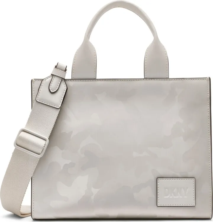 Dkny Hadlee Small Printed Camo Leather Tote