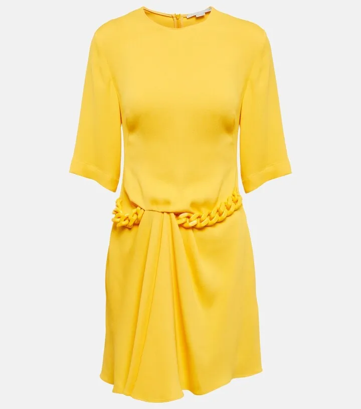 Chain-embellished minidress