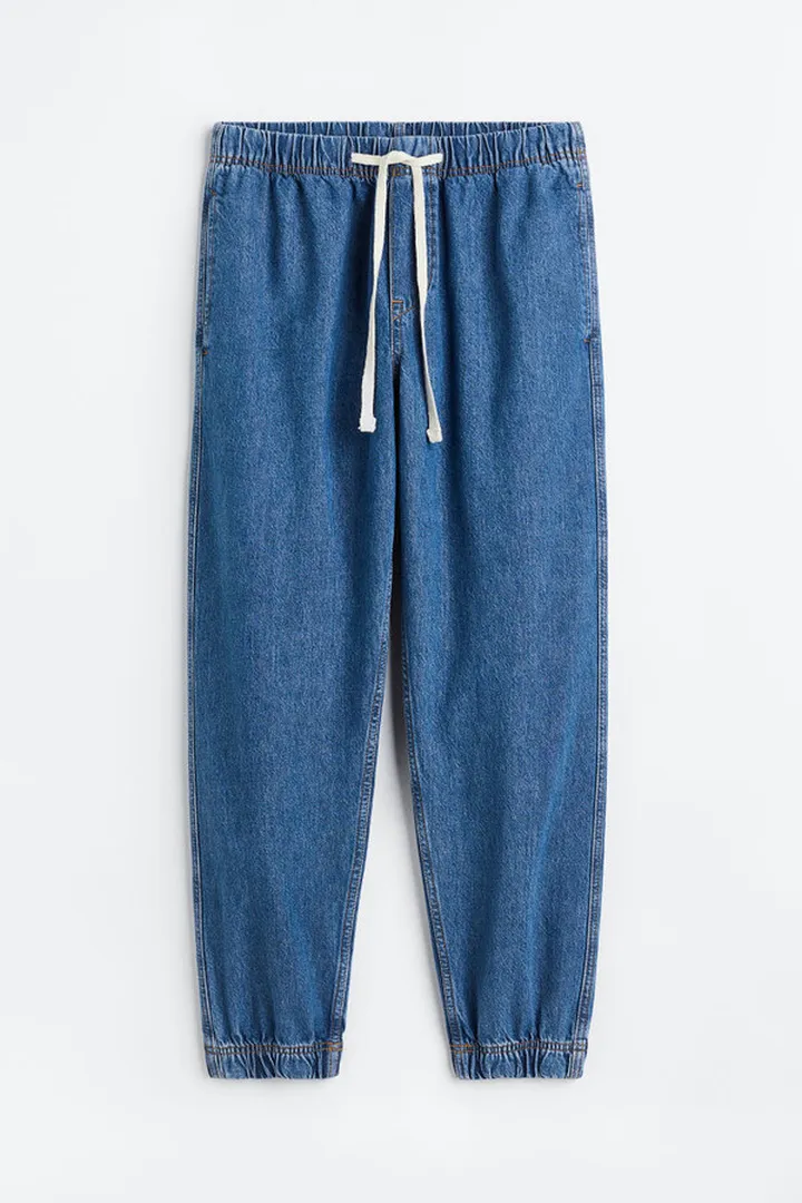 Relaxed Denim Joggers