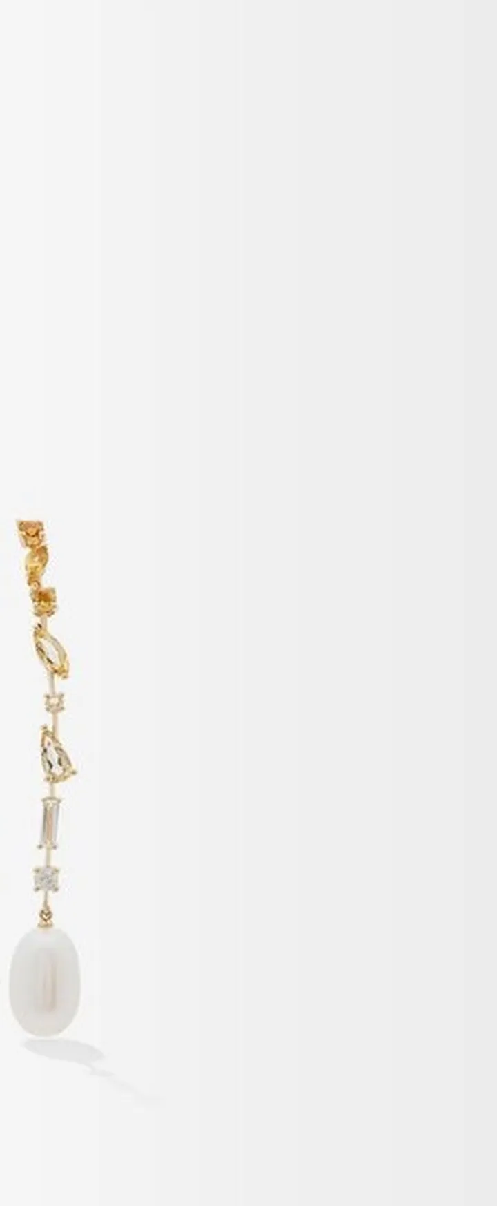 Imperatrice Diamond & 14kt Gold Single Earring