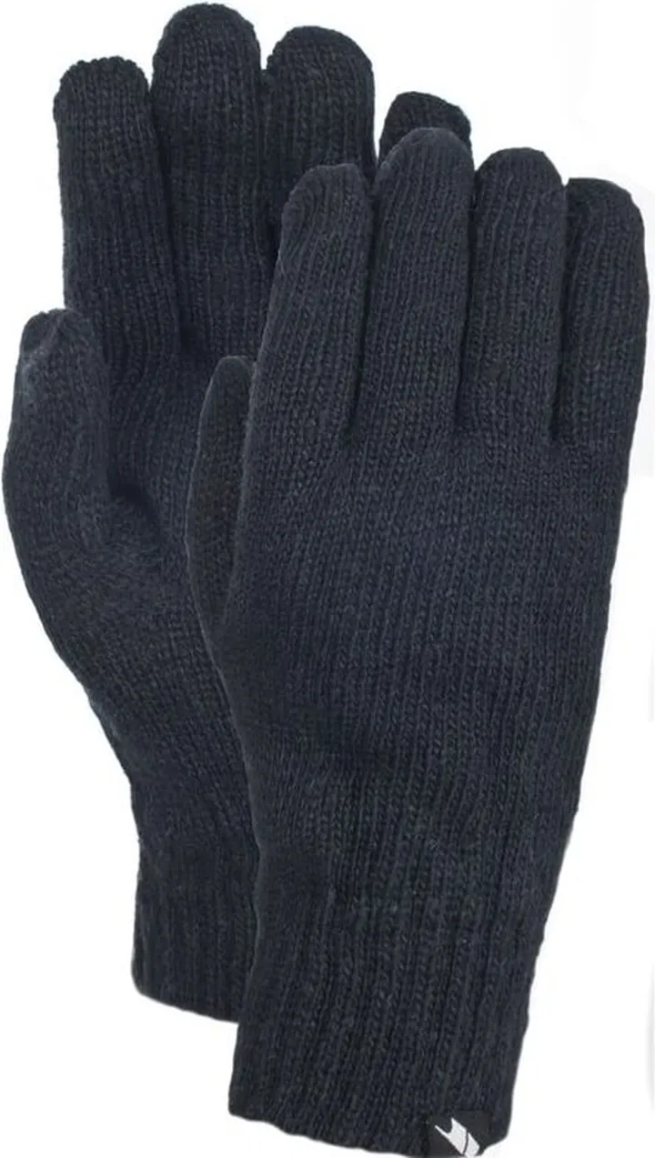 Trespass Mens Bargo Knitted Gloves - Black
