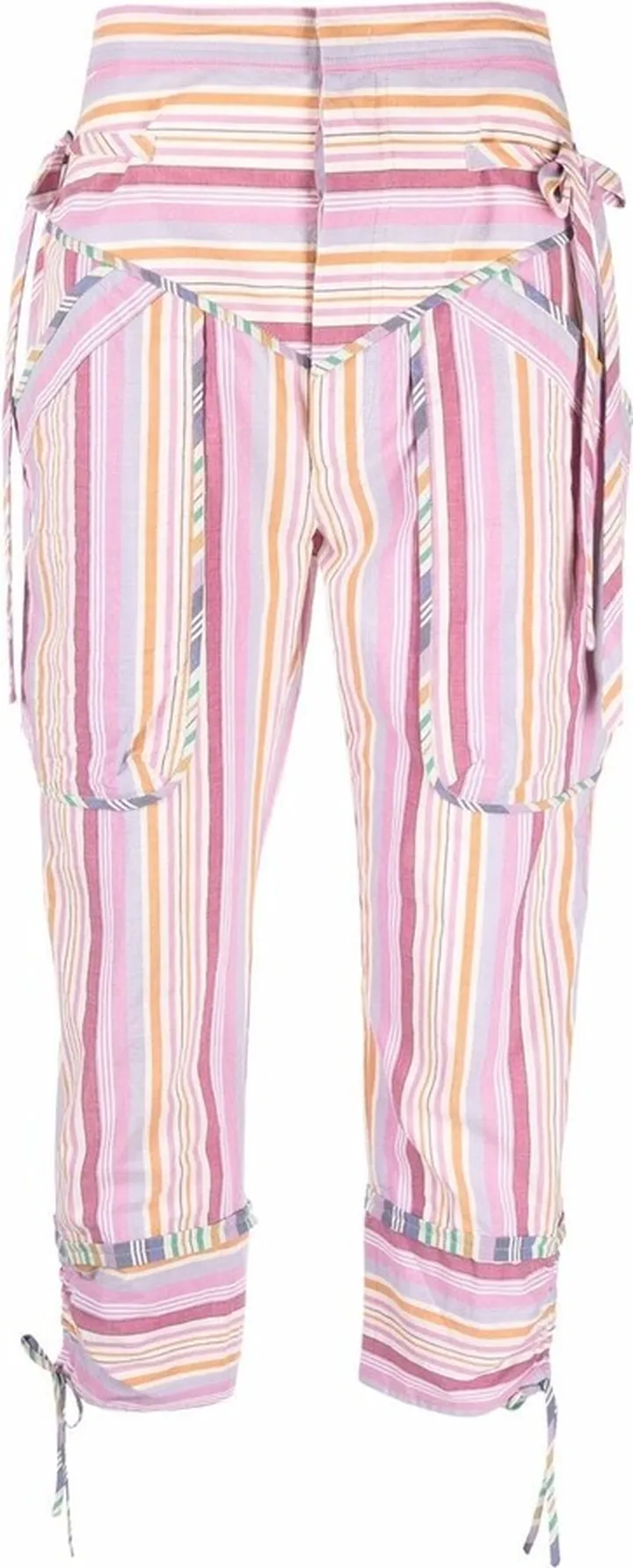 Cropped Striped Trousers