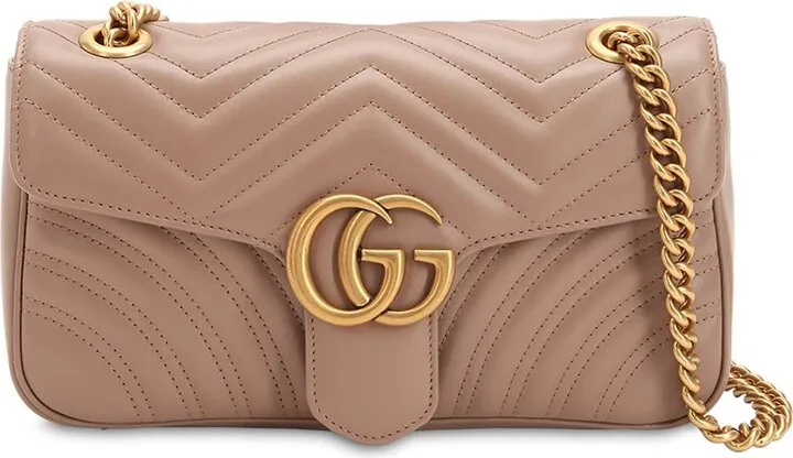 Small Gg Marmont 2.0 Leather Bag