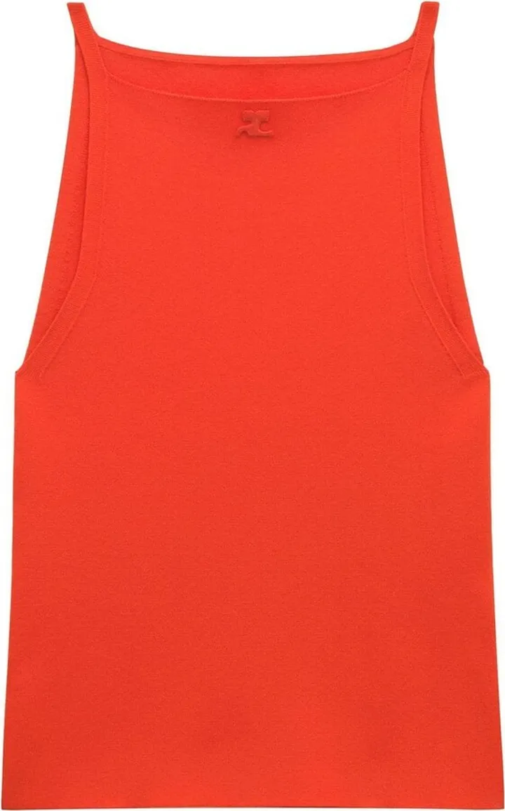 Embroidered-Logo Cotton Tank Top