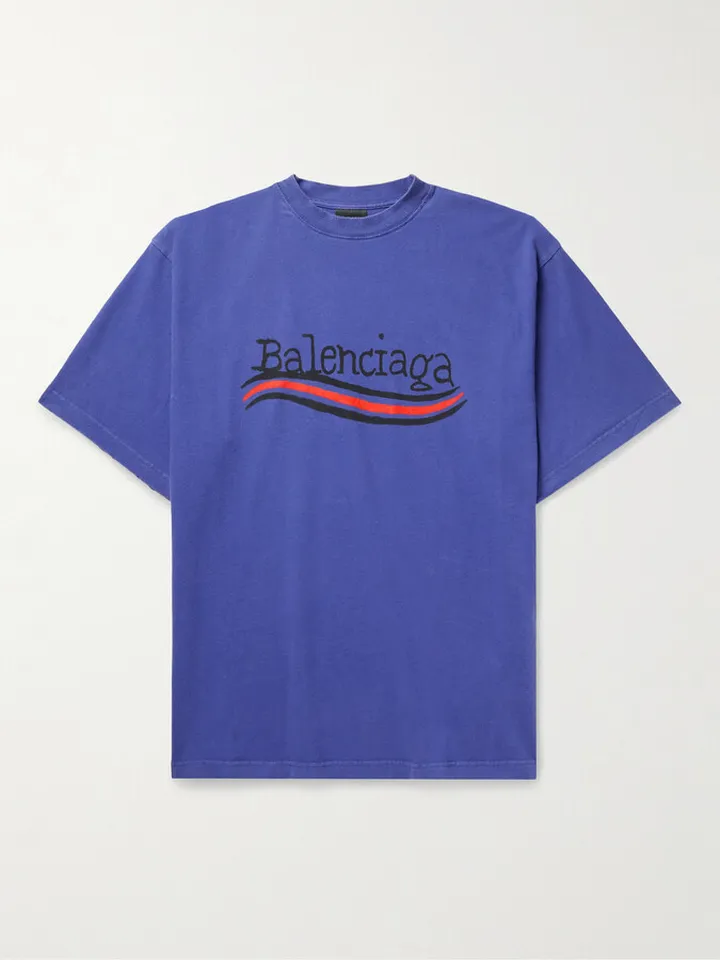 Oversized Logo-Print Cotton-Jersey T-Shirt