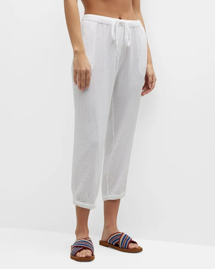Harper Cropped Gauze Pants
