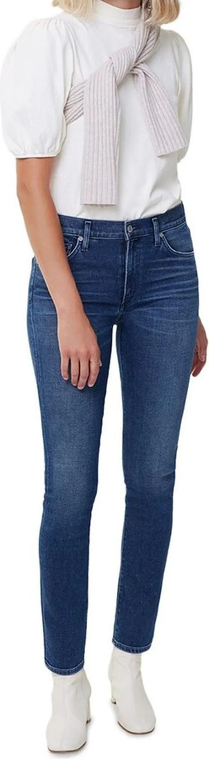 Skyla Womens Denim Slim Cigarette Jeans