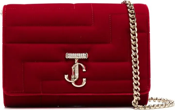 Varenne Avenue Quad velvet shoulder bag