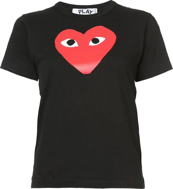 COMME DES GARCONS PLAY- Logo Cotton T-shirt