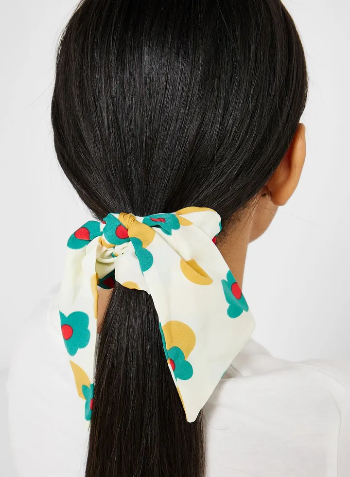 Floral Scrunchie Hair Tie