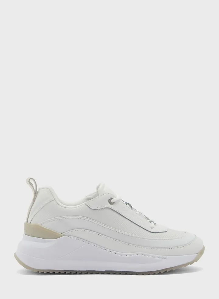 Wedge Lace Up Sneakers