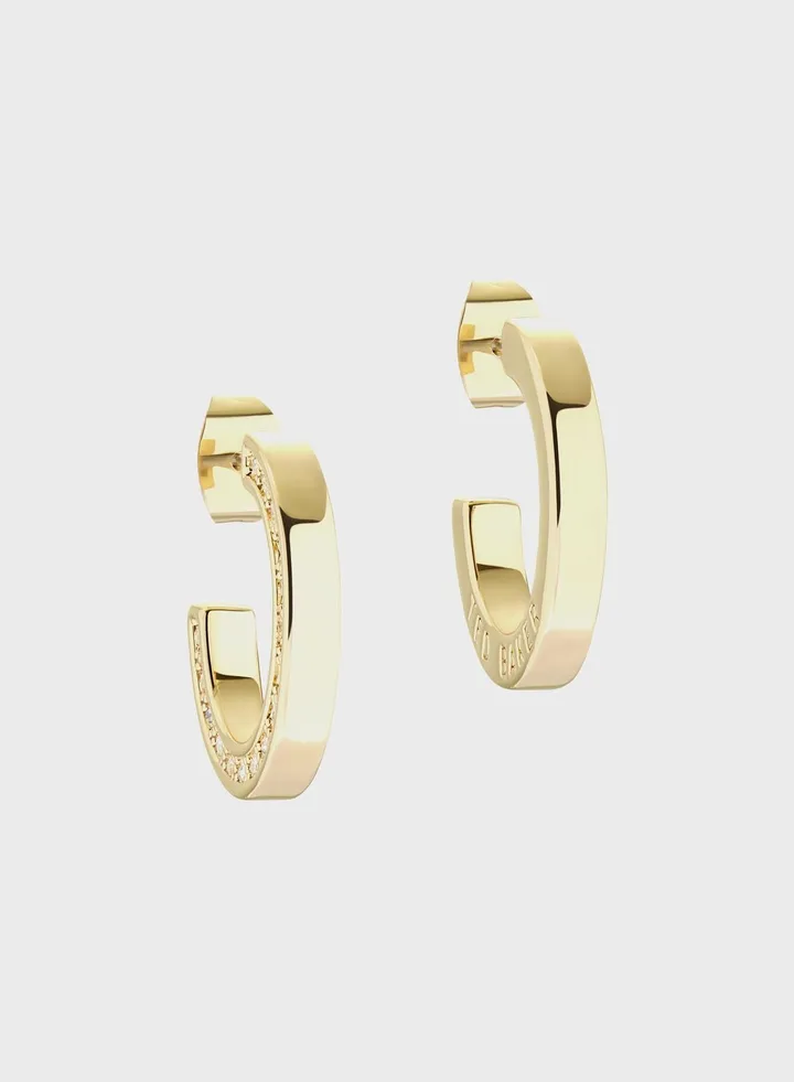 Senatta Crystal Hoop Earrings