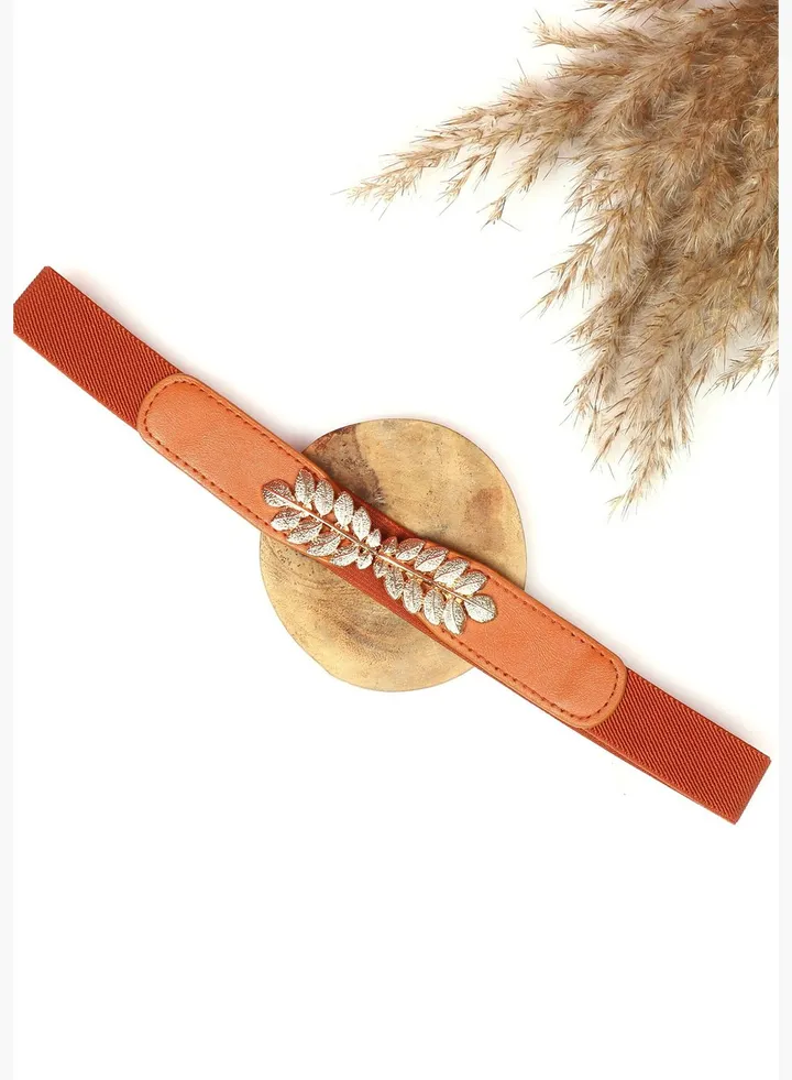 Casual Belt with Buckle Detail