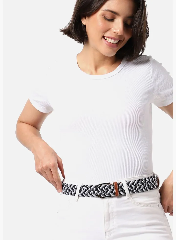 Casual Textured Fabric Waist Belt For Men
