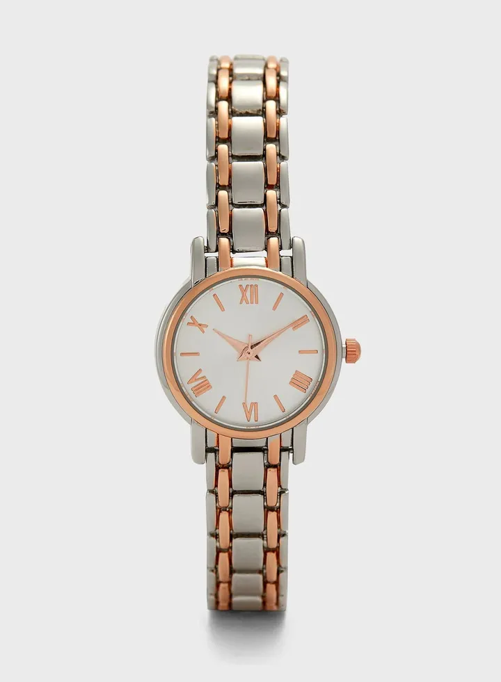 Two Tone Bracelet Watch