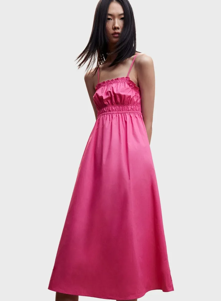 Strappy Ruched Dress