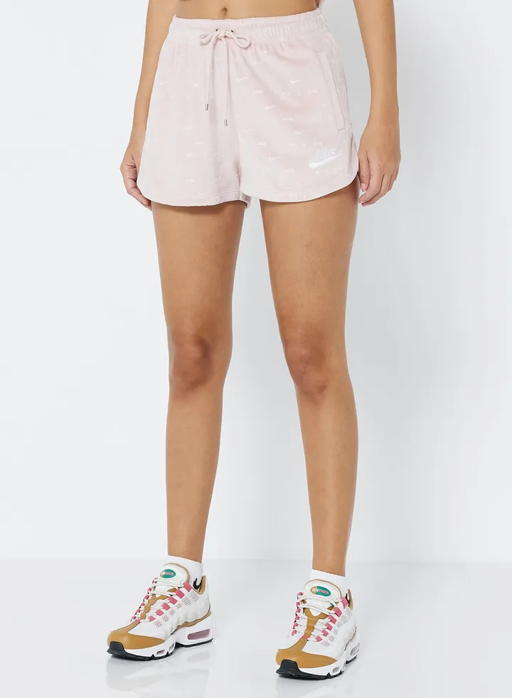 NSW Air Velour Shorts Pink