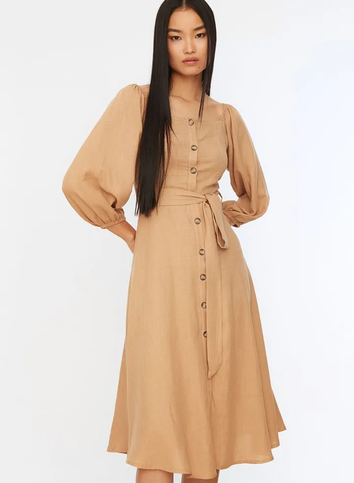 Balloon Sleeve Dress