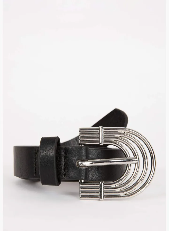 Woman Faux Leather Classic Belt