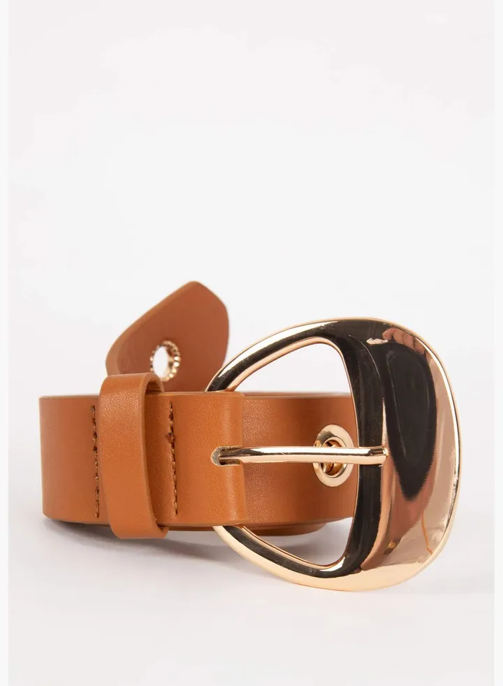 Woman Faux Leather Classic Belt