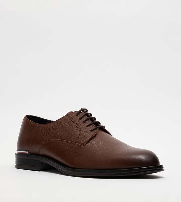 Leather Lace-Up Derby Shoes