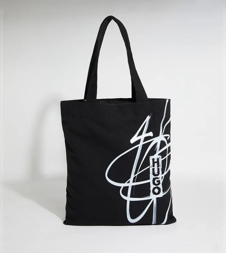 Printed Logo Detail Tote Bag