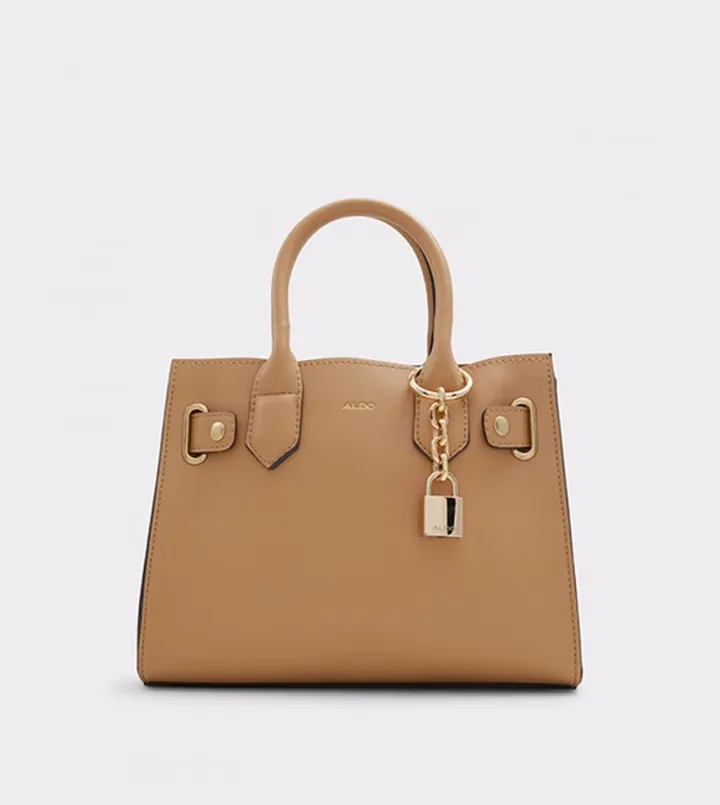 LOCKETTE Metal Accent Satchel Bag