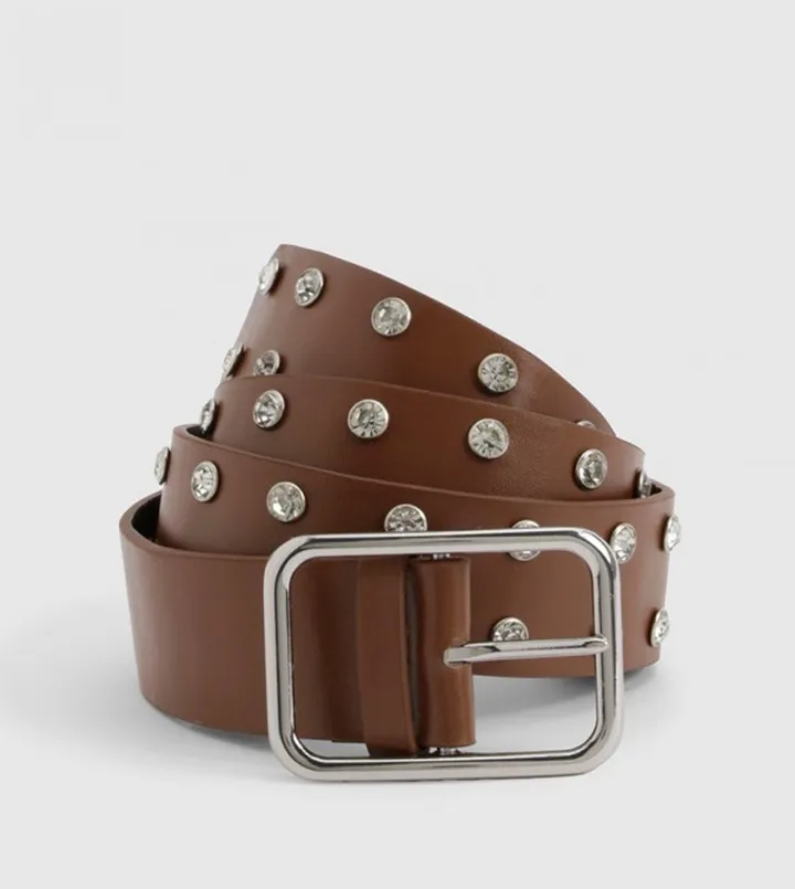 Chunky Embellished Boyfriend Belt