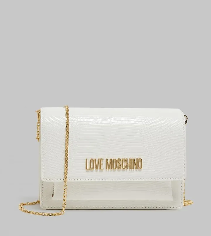 Textured Logo Detail Shoulder Bag