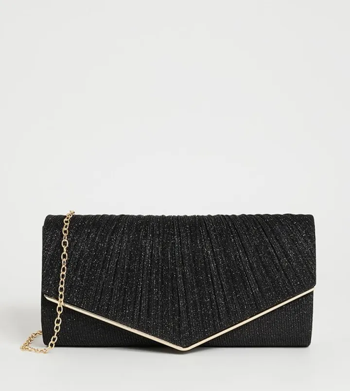 Aero Women's Metal Trim Clutch Bag