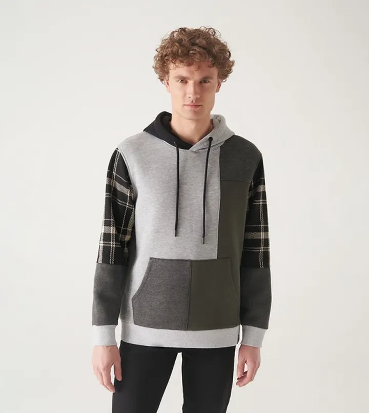 Color Block Long Sleeves Hoodie