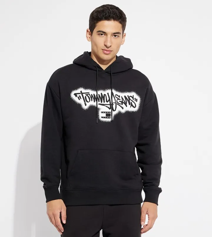 Spray Logo Long Sleeves Hoodie