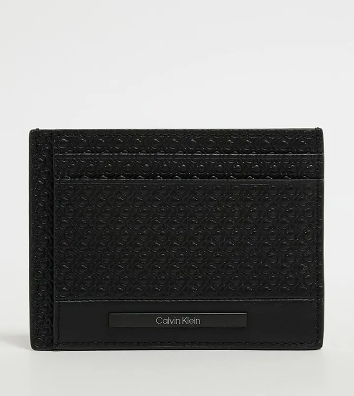 Monogram Patterned Card Holder