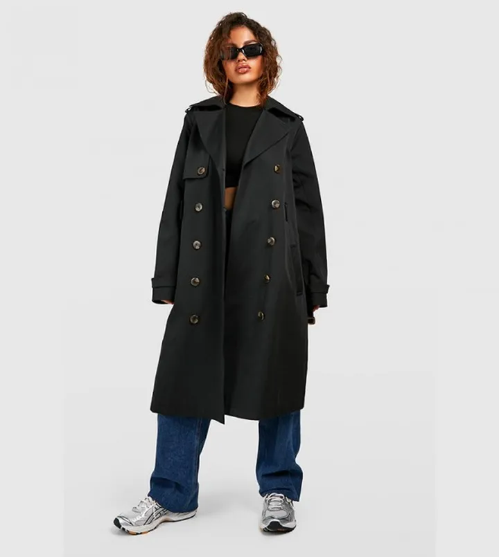 Premium Detail Belted Trench Coat