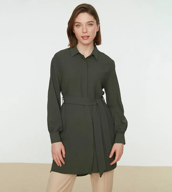 Belted Tunic Shirt