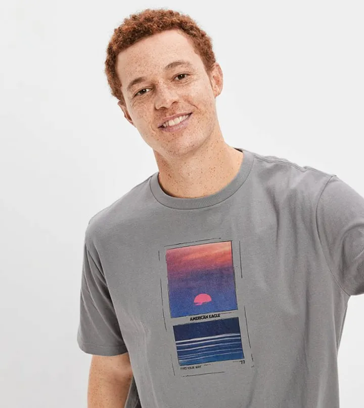 Super Soft Photoreal Graphic Print T-Shirt