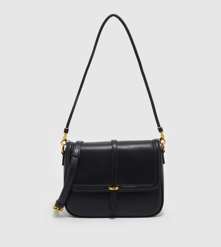 Solid Flap Crossbody