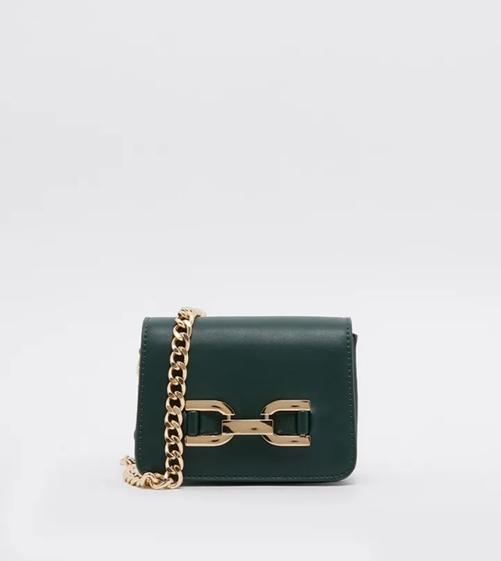Metal Accent Crossbody Bag
