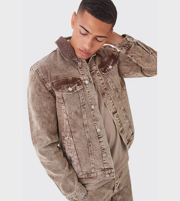 Acid Wash Cord Jacket