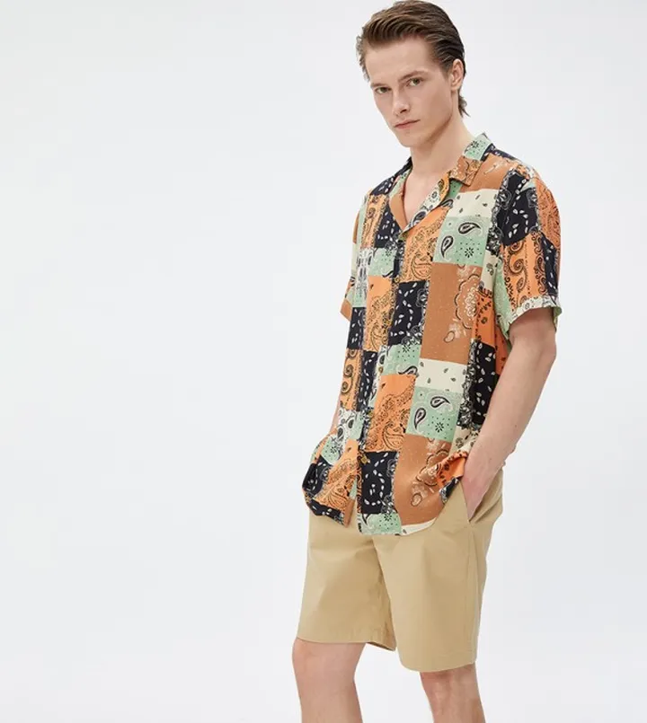 Solid Pocket Detail Shorts